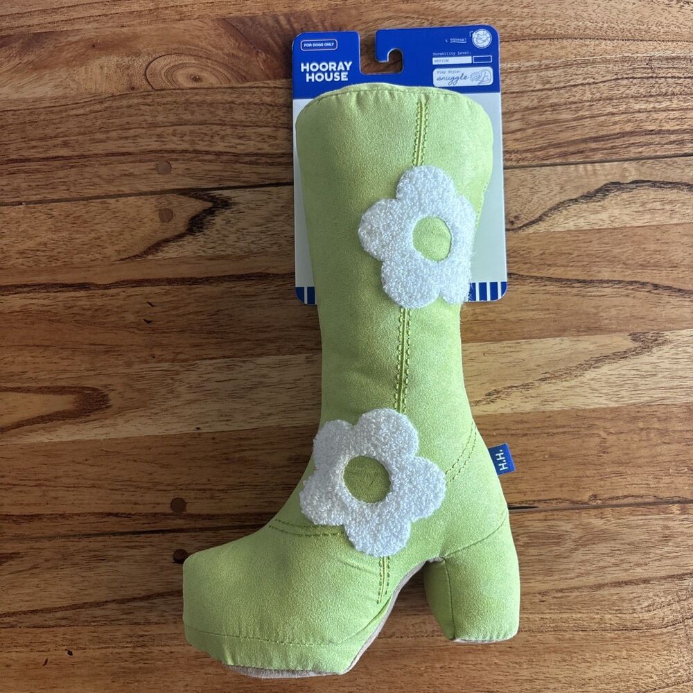 Hooray House Go Go Boot Chew Dog Toy (NEW)